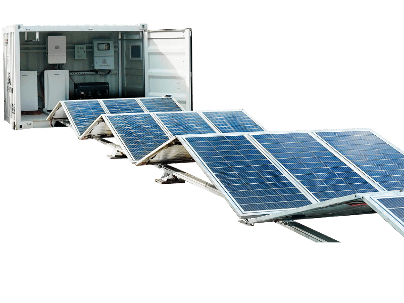 Hybrid Solar Power Container